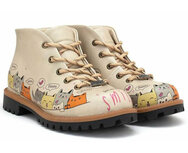 Goby CatMood Boots – Dames Veterboots – Vegan Leer – Handgemaakt