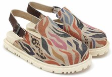 GOBY Dames Sandalen – Color Flow Design – Vegan Leer – Handgemaakt 