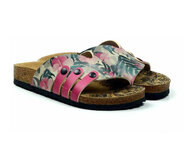 Goby – Sandalen mit Blumenmuster – Veganes Leder – Handgefertigt