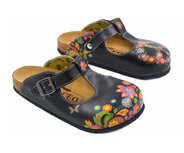 GOBY – Colorful Flowers – Clogs – Slipper – Hohe Qualität – Handgefertigt