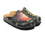 GOBY Clogs mit Weihnachtsmotiv – handgefertigt