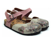 GOBY Clogs mit Koi-Fisch-Print – Handgefertigt