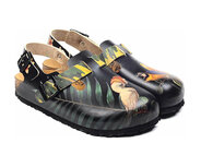 Goby Tropical Clogs Damen – Vogel- und Blattmuster