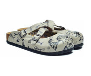 GOBY Clogs mit Katzenprint – Handgefertigt – Premium-Qualität 