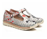 Goby StreetLove T-Strap Instappers Dames – Vegan Leer – Handgemaakt