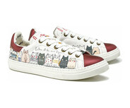 GOBY - Cat Movie Sneakers – Handmade – Premium Kwaliteit – Kattenprint