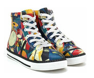 Goby Artistic Rhythms Dames Sneaker Laarzen – Handgemaakt – Abstract Design