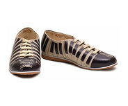 Goby - Melody Steps Dames Veterschoenen met Pianoprint